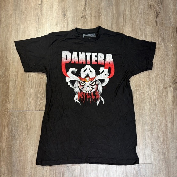 Pantera Other - Pantera Summer Tour 1990 Modern Repro T Shirt Medium Black Short Sleeve